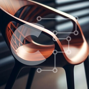 Intra Συλλεκτικό Ξύλινο Παζλ Plywood  4mm - Μοντέρνα κομψή καρέκλα Σε Ξύλινο Κουτί - Διαστάσεις Puzzle: 10x10 cm – 25 κομμάτια - Image 1