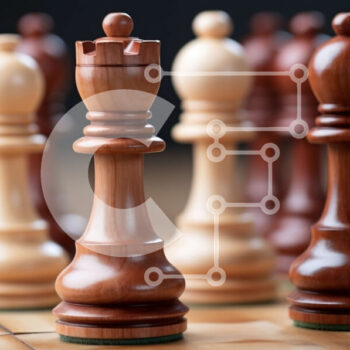 Intra Συλλεκτικό Ξύλινο Παζλ Plywood  4mm - Σκακιέρα με άσπρα και μαύρα κομμάτια σκακιού Σε Ξύλινο Κουτί - Διαστάσεις Puzzle: 10x10 cm – 25 κομμάτια - Image 1