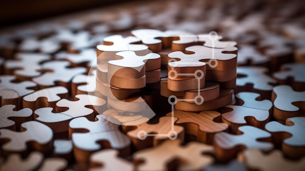 Intra Συλλεκτικό Ξύλινο Παζλ Plywood  4mm - Κυκλικά Ξύλινα κομμάτια παζλ Σε Ξύλινο Κουτί - Διαστάσεις Puzzle: 10x10 cm – 25 κομμάτια