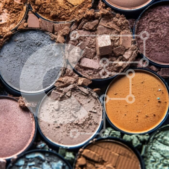 Intra Συλλεκτικό Ξύλινο Παζλ Plywood  4mm - Όμορφο κοντινό πλάνο μιας ποικιλίας χρωμάτων σκιάς ματιών Σε Ξύλινο Κουτί - Διαστάσεις Puzzle: 10x10 cm – 25 κομμάτια - Image 1