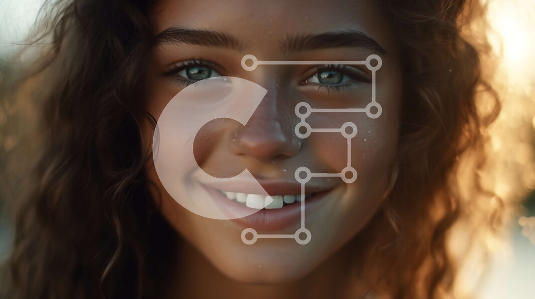 Intra Συλλεκτικό Ξύλινο Παζλ Plywood  4mm - Εκπληκτικό πορτρέτο μιας νεαρής γυναίκας με ένα λαμπερό χαμόγελο Σε Ξύλινο Κουτί - Διαστάσεις Puzzle: 10x10 cm – 25 κομμάτια