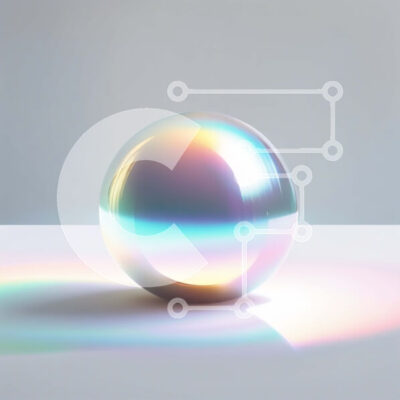 Intra Συλλεκτικό Ξύλινο Παζλ Plywood  4mm - Εκπληκτική εικόνα μιας λαμπερής μεταλλικής μπάλας σε μια λευκή επιφάνεια Σε Ξύλινο Κουτί - Διαστάσεις Puzzle: 10x10 cm – 25 κομμάτια - Image 1