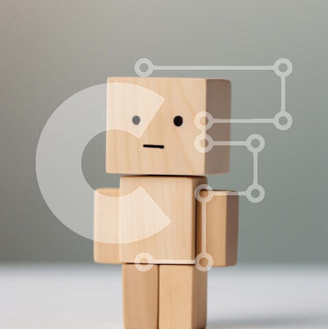 Intra Συλλεκτικό Ξύλινο Παζλ Plywood  4mm - Χαριτωμένο ξύλινο παιχνίδι μπλοκ με χαμογελαστό πρόσωπο Σε Ξύλινο Κουτί - Διαστάσεις: 10x10 cm – 25 κομμάτια - Image 1