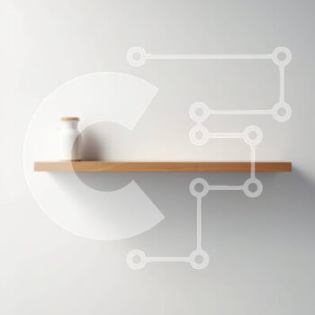 Intra Συλλεκτικό Ξύλινο Παζλ Plywood  4mm - Μινιμαλιστικό ξύλινο ράφι με φόντο λευκό τοίχο Σε Ξύλινο Κουτί - Διαστάσεις Puzzle: 10x10 cm – 25 κομμάτια - Image 1