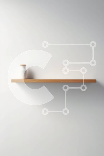 Intra Συλλεκτικό Ξύλινο Παζλ Plywood  4mm - Μινιμαλιστικό ξύλινο ράφι με φόντο λευκό τοίχο Σε Ξύλινο Κουτί - Διαστάσεις Puzzle: 10x10 cm – 25 κομμάτια