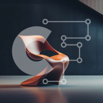 Intra Συλλεκτικό Ξύλινο Παζλ Plywood  4mm - Μοντέρνα πορτοκαλί καρέκλα στο σκοτεινό δωμάτιο Σε Ξύλινο Κουτί - Διαστάσεις Puzzle: 10x10 cm – 25 κομμάτια - Image 1