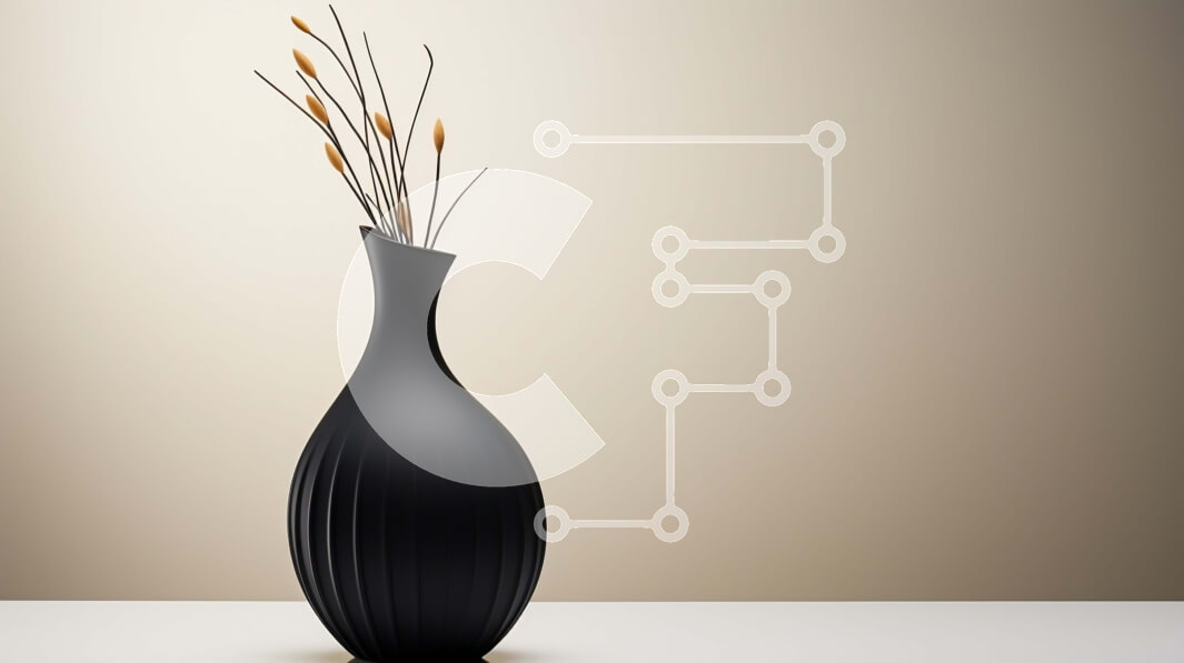 Intra Συλλεκτικό Ξύλινο Παζλ Plywood  4mm - Μαύρο βάζο με ψηλά καλάμια Σε Ξύλινο Κουτί - Διαστάσεις Puzzle: 10x10 cm – 25 κομμάτια