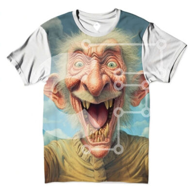 Intra Συλλεκτικό Ξύλινο Παζλ Plywood 4mm - Πορτρέτο ενός ηλικιωμένου άνδρα με ένα άτακτο χαμόγελο και άσπρη γενειάδα Σε Ξύλινο Κουτί - Διαστάσεις Puzzle: 10x10 cm – 25 κομμάτια - Image 1