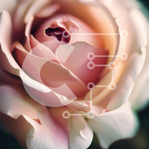 Intra Συλλεκτικό Ξύλινο Παζλ Plywood  4mm - Εκπληκτική κινηματογράφηση σε πρώτο πλάνο ενός ροζ τριαντάφυλλου σε πλήρη άνθιση Σε Ξύλινο Κουτί - Διαστάσεις: 10x10 cm – 25 κομμάτια