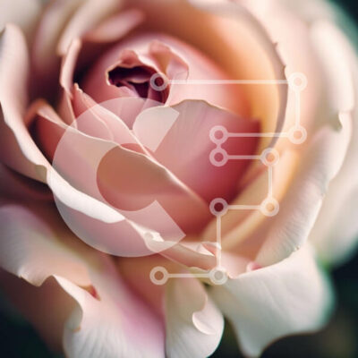 Intra Συλλεκτικό Ξύλινο Παζλ Plywood  4mm - Εκπληκτική κινηματογράφηση σε πρώτο πλάνο ενός ροζ τριαντάφυλλου σε πλήρη άνθιση Σε Ξύλινο Κουτί - Διαστάσεις: 10x10 cm – 25 κομμάτια - Image 1