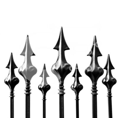 Intra Συλλεκτικό Ξύλινο Παζλ Plywood 4mm - Μαύρες μεταλλικές αιχμές σε λευκό φόντο Σε Ξύλινο Κουτί - Διαστάσεις: 10x10 cm – 25 κομμάτια - Image 1