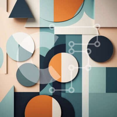 Intra Συλλεκτικό Ξύλινο Παζλ Plywood  4mm - Πολύχρωμο γεωμετρικό σχέδιο με αίσθηση τάξης και ισορροπίας Σε Ξύλινο Κουτί - Διαστάσεις Puzzle: 10x10 cm – 25 κομμάτια - Image 1