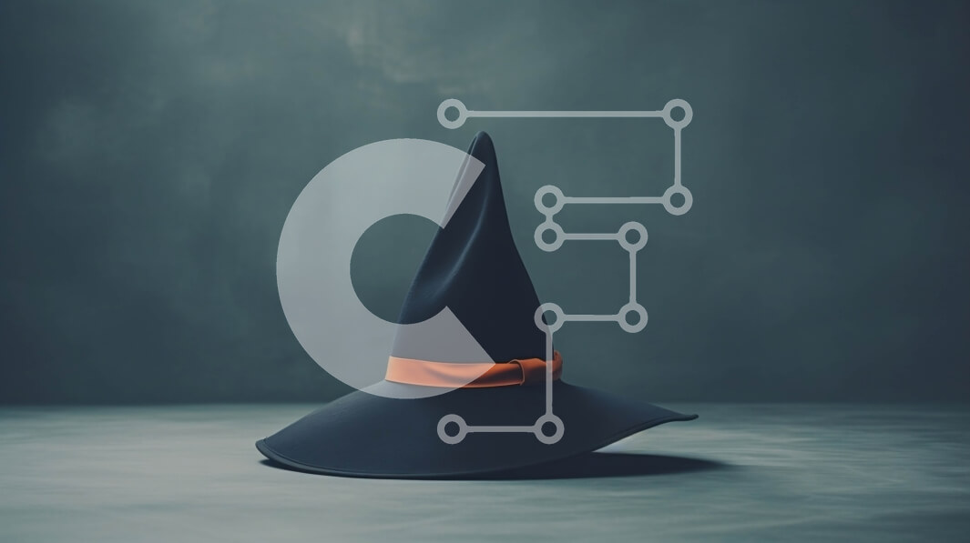 Intra Συλλεκτικό Ξύλινο Παζλ Plywood  4mm - Μαύρο καπέλο μάγισσας με πορτοκαλί κορδέλα Σε Ξύλινο Κουτί - Διαστάσεις Puzzle: 10x10 cm – 25 κομμάτια