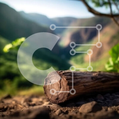 Intra Συλλεκτικό Ξύλινο Παζλ Plywood  4mm - Ήρεμη εικόνα ενός ξεπερασμένου κορμού σε ένα καταπράσινο δάσος Σε Ξύλινο Κουτί - Διαστάσεις: 10x10 cm – 25 κομμάτια - Image 1