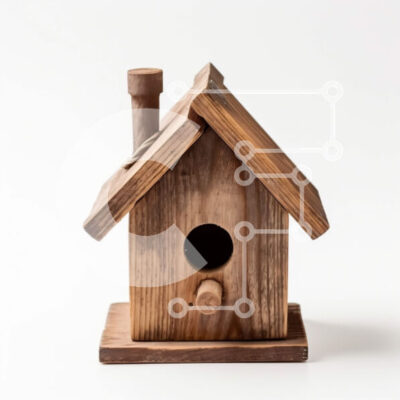 Intra Συλλεκτικό Ξύλινο Παζλ Plywood 4mm - Γοητευτικό Ξύλινο Πουλιά με Πέρκα και Φωλιά Εσωτερικά Σε Ξύλινο Κουτί - Διαστάσεις: 10x10 cm – 25 κομμάτια - Image 1