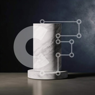 Intra Συλλεκτικό Ξύλινο Παζλ Plywood  4mm - Κομψή εικόνα μιας λευκής μαρμάρινης στήλης Σε Ξύλινο Κουτί - Διαστάσεις Puzzle: 10x10 cm – 25 κομμάτια - Image 1