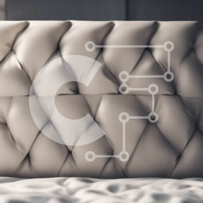 Intra Συλλεκτικό Ξύλινο Παζλ Plywood  4mm - Κοντινή όψη του φουντωτού κρεβατιού με λευκό στρώμα και σεντόνια Σε Ξύλινο Κουτί - Διαστάσεις Puzzle: 10x10 cm – 25 κομμάτια - Image 1