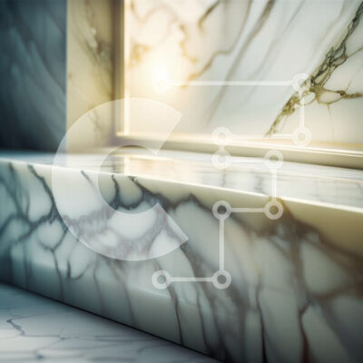 Intra Συλλεκτικό Ξύλινο Παζλ Plywood  4mm - Όμορφη κοντινή λήψη ενός σκαλισμένου μαρμάρινου πάγκου Σε Ξύλινο Κουτί - Διαστάσεις Puzzle: 10x10 cm – 25 κομμάτια - Image 1