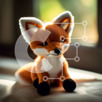 Intra Συλλεκτικό Ξύλινο Παζλ Plywood  4mm - Αξιολάτρευτο παιχνίδι με γέμιση Red Fox που κάθεται στο Windowsill Σε Ξύλινο Κουτί - Διαστάσεις: 10x10 cm – 25 κομμάτια - Image 1