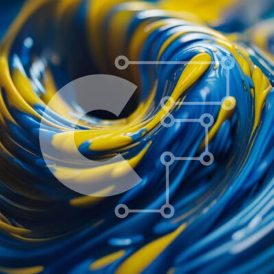 Intra Συλλεκτικό Ξύλινο Παζλ Plywood  4mm - Ζωντανή και ενεργητική αφηρημένη ζωγραφική Σε Ξύλινο Κουτί - Διαστάσεις Puzzle: 10x10 cm – 25 κομμάτια - Image 1