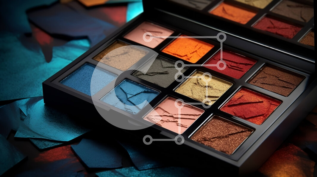 Intra Συλλεκτικό Ξύλινο Παζλ Plywood  4mm - Πολύχρωμη παλέτα σκιών ματιών για τους λάτρεις του μακιγιάζ Σε Ξύλινο Κουτί - Διαστάσεις Puzzle: 10x10 cm – 25 κομμάτια