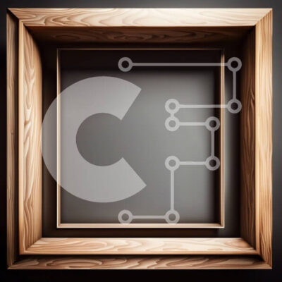 Intra Συλλεκτικό Ξύλινο Παζλ Plywood  4mm - Άδειος καμβάς σε ξύλινο πλαίσιο Σε Ξύλινο Κουτί - Διαστάσεις Puzzle: 10x10 cm – 25 κομμάτια - Image 1