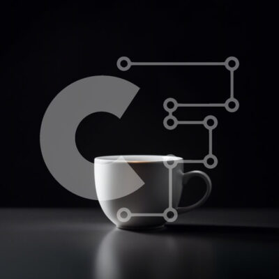 Intra Συλλεκτικό Ξύλινο Παζλ Plywood 4mm - Μινιμαλιστικό λευκό φλιτζάνι καφέ σε μαύρη επιφάνεια Σε Ξύλινο Κουτί - Διαστάσεις: 10x10 cm – 25 κομμάτια - Image 1