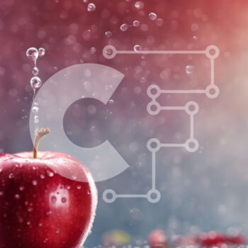 Intra Συλλεκτικό Ξύλινο Παζλ Plywood  4mm - Φρέσκο ​​και ζουμερό κόκκινο μήλο με σταγονίδια νερού Σε Ξύλινο Κουτί - Διαστάσεις: 10x10 cm – 25 κομμάτια - Image 1