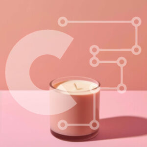 Intra Συλλεκτικό Ξύλινο Παζλ Plywood  4mm - Όμορφο ροζ κερί σε ροζ επιφάνεια - Ένα τέλειο φόντο για το επόμενο έργο σας Σε Ξύλινο Κουτί - Διαστάσεις Puzzle: 10x10 cm – 25 κομμάτια