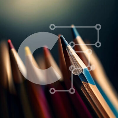 Intra Συλλεκτικό Ξύλινο Παζλ Plywood  4mm - Ζωντανή εικόνα με πολύχρωμα μολύβια σε μια γραμμή Σε Ξύλινο Κουτί - Διαστάσεις Puzzle: 10x10 cm – 25 κομμάτια - Image 1