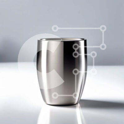 Intra Συλλεκτικό Ξύλινο Παζλ Plywood  4mm - Κομψό και μοντέρνο ποτήρι από ανοξείδωτο ατσάλι Σε Ξύλινο Κουτί - Διαστάσεις: 10x10 cm – 25 κομμάτια - Image 1