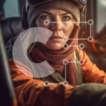 Intra Συλλεκτικό Ξύλινο Παζλ Plywood  4mm - Σοβαρή γυναίκα που οδηγεί αυτοκίνητο με γυαλιά ηλίου και δεμένα μαλλιά Σε Ξύλινο Κουτί - Διαστάσεις Puzzle: 10x10 cm – 25 κομμάτια - Image 1