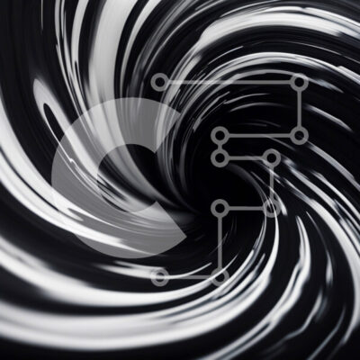 Intra Συλλεκτικό Ξύλινο Παζλ Plywood 4mm - Μαγευτικό ασπρόμαυρο σπειροειδές μοτίβο στροβιλισμού Σε Ξύλινο Κουτί - Διαστάσεις Puzzle: 10x10 cm – 25 κομμάτια - Image 1