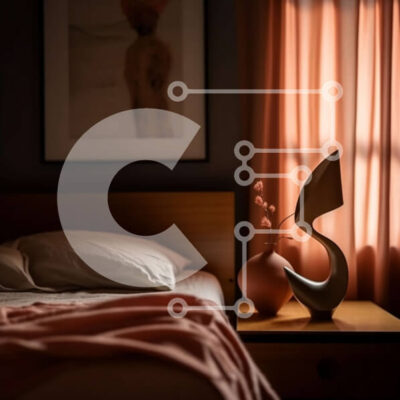 Intra Συλλεκτικό Ξύλινο Παζλ Plywood  4mm - Άνετο υπνοδωμάτιο με κρεβάτι και κομοδίνο Σε Ξύλινο Κουτί - Διαστάσεις Puzzle: 10x10 cm – 25 κομμάτια - Image 1