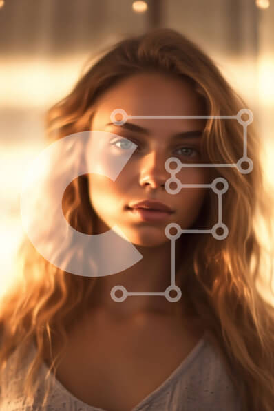 Intra Συλλεκτικό Ξύλινο Παζλ Plywood  4mm - Όμορφο πορτρέτο μιας νεαρής γυναίκας που στέκεται μπροστά από ένα παράθυρο Σε Ξύλινο Κουτί - Διαστάσεις Puzzle: 10x10 cm – 25 κομμάτια