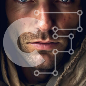 Intra Συλλεκτικό Ξύλινο Παζλ Plywood  4mm - Αποφασισμένος άνδρας με μανδύα με κουκούλα με φωτογραφία προσωπικού Σε Ξύλινο Κουτί - Διαστάσεις Puzzle: 10x10 cm – 25 κομμάτια