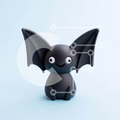 Intra Συλλεκτικό Ξύλινο Παζλ Plywood  4mm - Μαύρο παιχνίδι ρόπαλο σε μπλε φόντο Σε Ξύλινο Κουτί - Διαστάσεις Puzzle: 10x10 cm – 25 κομμάτια - Image 1