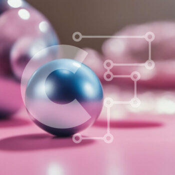 Intra Συλλεκτικό Ξύλινο Παζλ Plywood  4mm - Μπλε μάρμαρα σε ροζ επιφάνεια Σε Ξύλινο Κουτί - Διαστάσεις Puzzle: 10x10 cm – 25 κομμάτια - Image 1