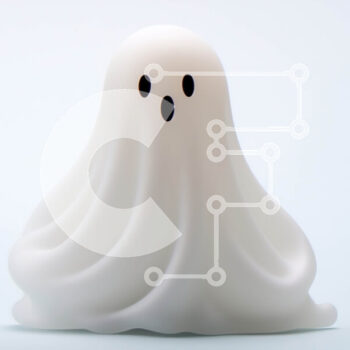 Intra Συλλεκτικό Ξύλινο Παζλ Plywood  4mm - Λευκό ειδώλιο φάντασμα που κάθεται στο προσκήνιο Σε Ξύλινο Κουτί - Διαστάσεις Puzzle: 10x10 cm – 25 κομμάτια - Image 1