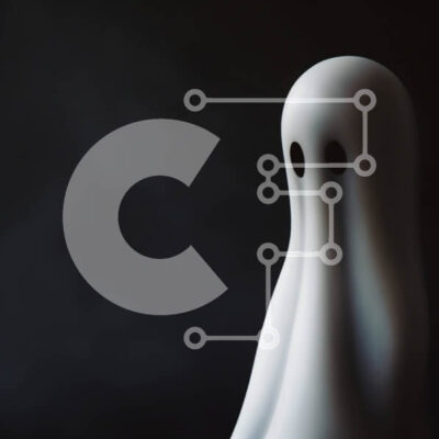 Intra Συλλεκτικό Ξύλινο Παζλ Plywood  4mm - Άσπρο ειδώλιο φάντασμα σε σκούρο φόντο Σε Ξύλινο Κουτί - Διαστάσεις Puzzle: 10x10 cm – 25 κομμάτια - Image 1