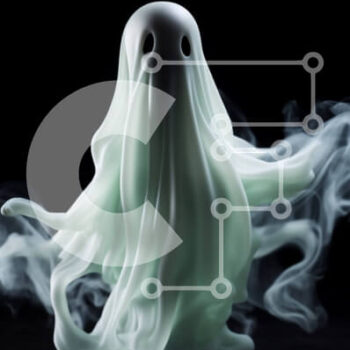 Intra Συλλεκτικό Ξύλινο Παζλ Plywood  4mm - Ειδώλιο φάντασμα που επιπλέει στον αέρα με λευκό καπνό Σε Ξύλινο Κουτί - Διαστάσεις Puzzle: 10x10 cm – 25 κομμάτια - Image 1