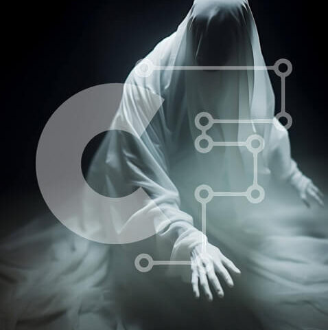 Intra Συλλεκτικό Ξύλινο Παζλ Plywood 4mm - Ghostly Figure Reaching Out - Puzzle με Θέμα Abstract Art Σε Ξύλινο Κουτί - Διαστάσεις Puzzle: 10x10 cm – 25 κομμάτια - Image 1