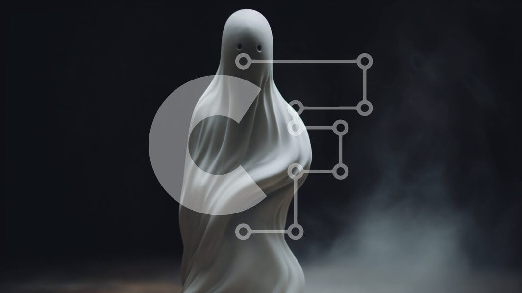 Intra Συλλεκτικό Ξύλινο Παζλ Plywood  4mm - Λευκό ειδώλιο σαν φάντασμα που στέκεται στο σκοτάδι Σε Ξύλινο Κουτί - Διαστάσεις Puzzle: 10x10 cm – 25 κομμάτια