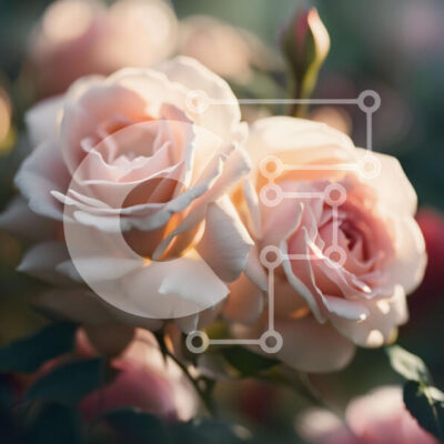 Intra Συλλεκτικό Ξύλινο Παζλ Plywood  4mm - Όμορφη κινηματογράφηση σε πρώτο πλάνο με ροζ τριαντάφυλλα με απαλό φωτισμό Σε Ξύλινο Κουτί - Διαστάσεις: 10x10 cm – 25 κομμάτια - Image 1