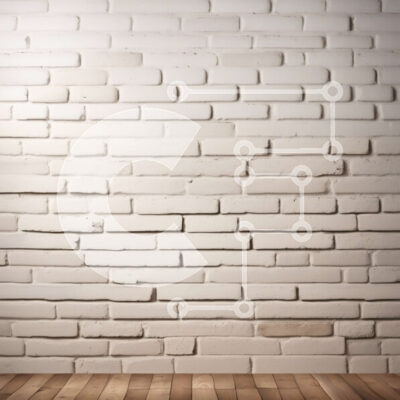 Intra Συλλεκτικό Ξύλινο Παζλ Plywood  4mm - Κομψή εσωτερική διακόσμηση: Λευκός τοίχος από τούβλα με ξύλινο πάτωμα Σε Ξύλινο Κουτί - Διαστάσεις Puzzle: 10x10 cm – 25 κομμάτια - Image 1