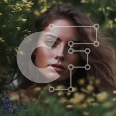 Intra Συλλεκτικό Ξύλινο Παζλ Plywood 4mm - Όμορφη εικόνα μιας νεαρής γυναίκας με ένα ρευστό φόρεμα που στέκεται σε ένα χωράφι με κίτρινα λουλούδια Σε Ξύλινο Κουτί - Διαστάσεις Puzzle: 10x10 cm – 25 κομμάτια - Image 1