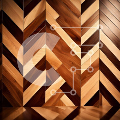 Intra Συλλεκτικό Ξύλινο Παζλ Plywood 4mm - Όμορφο ξύλινο πάτωμα με μοναδικό σχέδιο ψαροκόκαλου Σε Ξύλινο Κουτί - Διαστάσεις Puzzle: 10x10 cm – 25 κομμάτια - Image 1