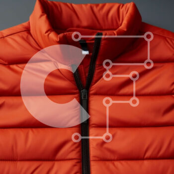 Intra Συλλεκτικό Ξύλινο Παζλ Plywood  4mm - Πορτοκαλί φανελάκι σε γκρι φόντο Σε Ξύλινο Κουτί - Διαστάσεις Puzzle: 10x10 cm – 25 κομμάτια - Image 1