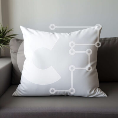 Intra Συλλεκτικό Ξύλινο Παζλ Plywood  4mm - Λευκό μαξιλάρι σε γκρίζο καναπέ στο σαλόνι Σε Ξύλινο Κουτί - Διαστάσεις Puzzle: 10x10 cm – 25 κομμάτια - Image 1