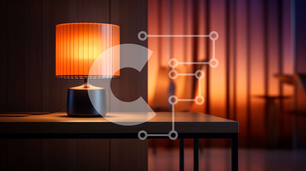 Intra Συλλεκτικό Ξύλινο Παζλ Plywood  4mm - Επιτραπέζιο φωτιστικό σε ξύλινο τραπέζι σε δωμάτιο με χαμηλό φωτισμό Σε Ξύλινο Κουτί - Διαστάσεις Puzzle: 10x10 cm – 25 κομμάτια